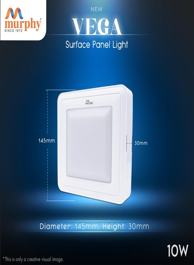 Murphy 10W Vega 3-in-1 Square LED Panel Color Changing Surface Light (Cool White/Warm White/Natural White, Pack of 4) - Image 4